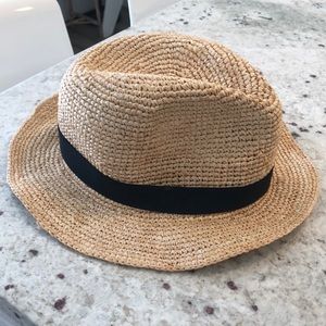 J. Crew raffia straw hat, size L/XL. Good condition